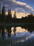 View of Reflecting Mountain in Bear River  High Uintas Wilderness  Utah  USA