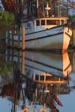 Shrimp Boat Docked at Harbor  Apalachicola  Florida  USA