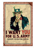 Uncle Sam: I Want You For US Army - Vintage