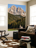 Geisler Mountains  Valley Villnoess  Church St John in Ranui  Puez-Geisler  Italy