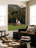 Geisler Mountains  Valley Villnoess  Church St John in Ranui  Puez-Geisler  Italy
