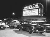 Cars at a Drive-In Theater