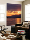 View of Columbia River Gorge at Sunrise  Oregon  USA