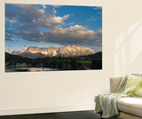 Sunset  Karwendel Mountain Range  Mittenwald  Lake Wagenbruch  Bavaria