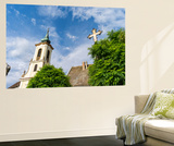 Main Square  Column and Blagovescenska Church  Szentendre  River Danube  Hungary