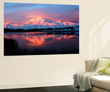 Lake with Mt McKinley  Denali National Park and Preserve  Alaska  USA