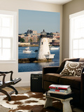 Palmer Island Lighthouse  New Bedford Harbor  Massachusetts  USA