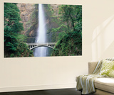 Bridge  Multnomah Falls  Columbia Gorge  Oregon  USA