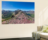 Panoramic View from Summit of Sinopah Mountain  Glacier National Park  Montana