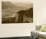 View of Crown Point at Dusk  Columbia Gorge  Oregon  USA