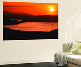View of Sunset at San Juan Island  Washington State  USA