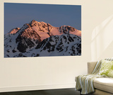 Sunrise over Mt Wildspitze  Oetztal Alps During Winter Near Vent  Tyrol  Austria