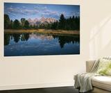 Teton Range and Snake River  Grand Teton National Park  Wyoming  USA
