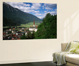 View of Town  Churches and Houses  Oetz  Tyrol  Austria