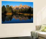 Teton Range and Snake River  Grand Teton National Park  Wyoming  USA