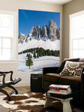 Geisler Mountains  Valley Villnoess  Dolomites  South Tyrol  Italy