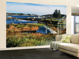 View of Sea with Coastline  Nova Scotia  Canada