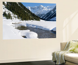 Winter  Valley Krimmler Achental  Hohe Tauern  Mt Dreiherrnspitze  Austria