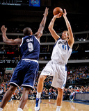 Dallas  TX - January 18: Dirk Nowitzki and Serge Ibaka