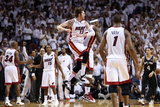 Miami  FL - JUNE 9 Mike Miller and LeBron James