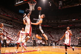 Miami  FL - JUNE 9 LeBron James and Tiago Splitter