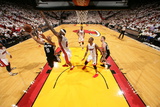 Miami  FL - JUNE 6 Tony Parker and LeBron James