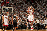 Miami  FL - JUNE 9 LeBron James and Mike Miller