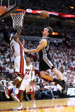 Miami  FL - JUNE 9 LeBron James and Tiago Splitter