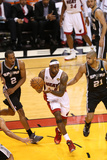 Miami  FL - JUNE 6 LeBron James and Tim Duncan