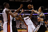 Miami  FL - JUNE 9 LeBron James  Boris Diaw and Danny Green