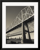 USA  Louisiana  New Orleans  the Greater New Orleans Bridge and Mississippi River