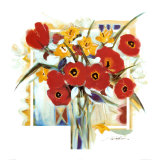 Red Poppies in Vase