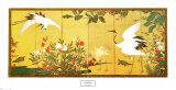 Cranes and Flowers