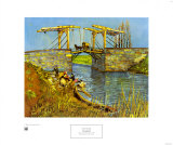 The Drawbridge at Arles with a Group of Washerwomen  c1888