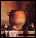 Confit Jar with Pears and Grapes