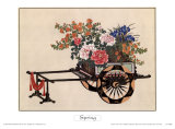Spring Flower Cart