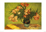 Vase with Oleanders and Books  c1888