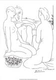 Three Nudes and an Anemone