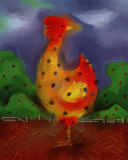 Polkadotted Hen