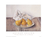 Three Pears on a Plate