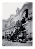 Train Accident at the Gare Montparnasse  Paris  1895