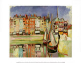 Old Houses Along the Honfleur Dock  1906