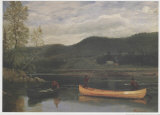 Men in Two Canoes