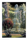 Jardin Fleuri au Jet d'Eau