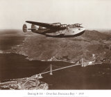 Boeing B-314 over San Francisco Bay  California 1939