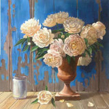 Aged Wood and Peonies