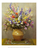Bouquet dans un vase de gres