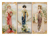 Three Silk Panels