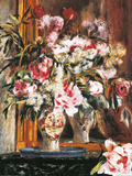 Peonies  Lilacs and Tulips