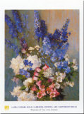 Larkspur  Peonies  And